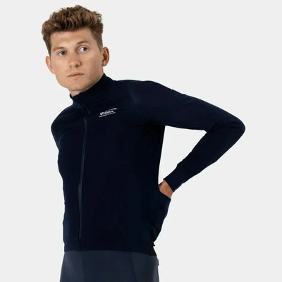 Psn™ - Mehanizem Thermo Dolg Rokav Trikot - Modra