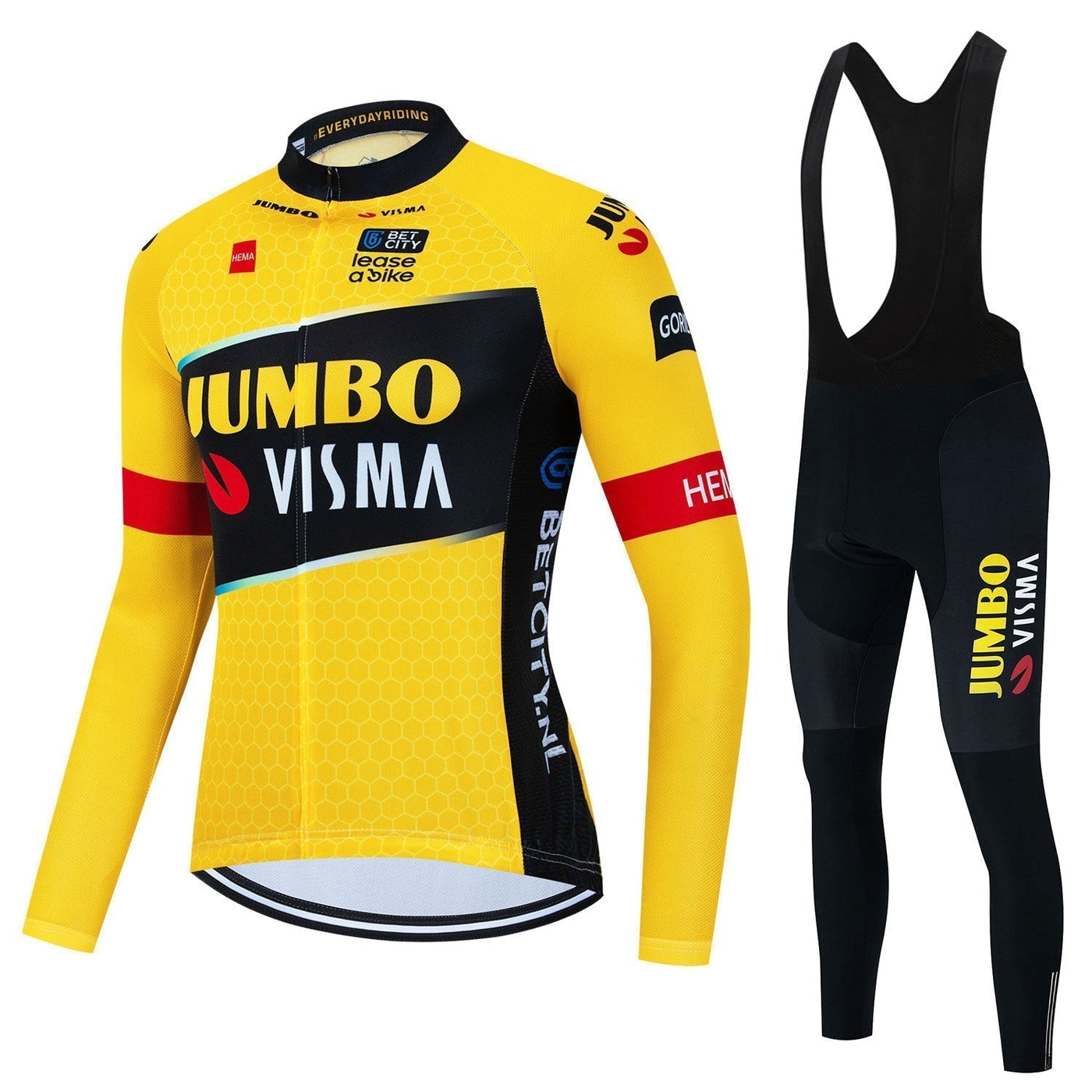 Jumbo Visma - Profesionalna dolgoročna kolesarska majica