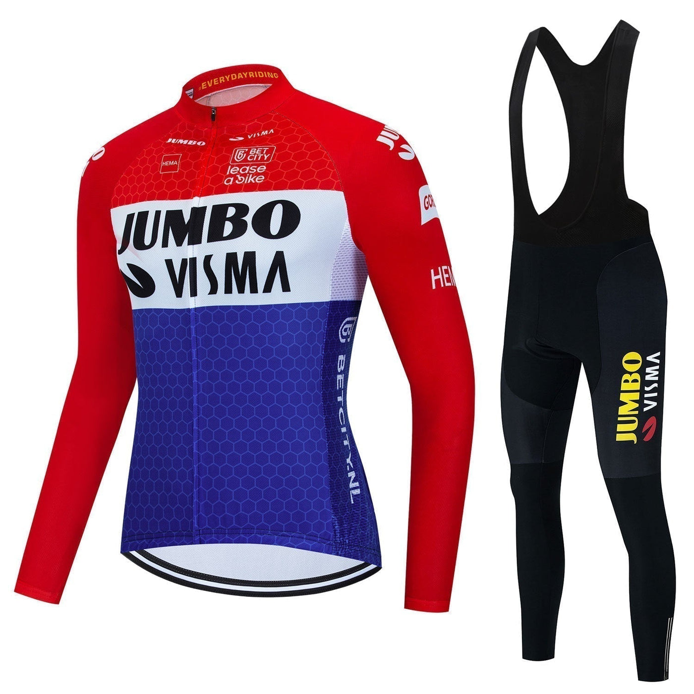 Jumbo Visma - Profesionalna dolgoročna kolesarska majica