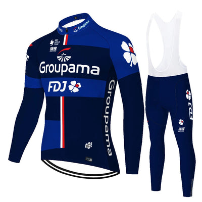 FDJ - Profesionalna kolesarska majica z dolgimi rokavi